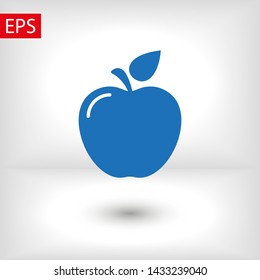 Apple vector icon. Apple fruit illustration icon.Web design vector logo. Apple isolated on background
