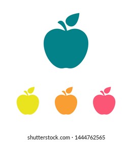 Apple vector icon. Apple fruit illustration icon.Web design vector logo. Apple isolated on background