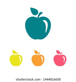 Apple vector icon. Apple fruit illustration icon.Web design vector logo. Apple isolated on background