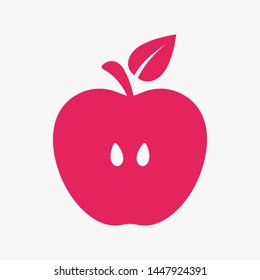 Apple vector icon. Apple fruit illustration icon.Web design vector logo. Apple isolated on background