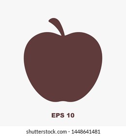 Apple vector icon. Apple fruit illustration icon.Web design vector logo. Apple isolated on background