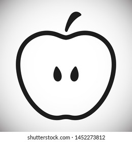 Apple vector icon. Apple fruit illustration icon.Web design vector logo. Apple isolated on background