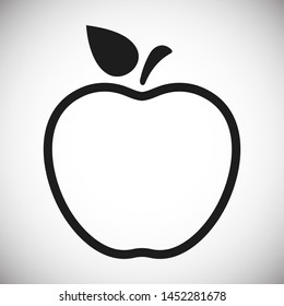 Apple vector icon. Apple fruit illustration icon.Web design vector logo. Apple isolated on background