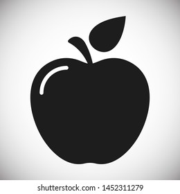 Apple vector icon. Apple fruit illustration icon.Web design vector logo. Apple isolated on background
