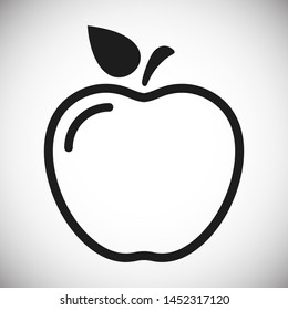 Apple vector icon. Apple fruit illustration icon.Web design vector logo. Apple isolated on background