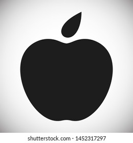 Apple vector icon. Apple fruit illustration icon.Web design vector logo. Apple isolated on background