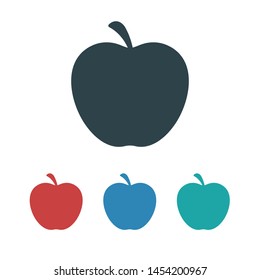 Apple vector icon. Apple fruit illustration icon.Web design vector logo. Apple isolated on background