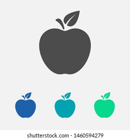 Apple vector icon. Apple fruit illustration icon.Web design vector logo. Apple isolated on background