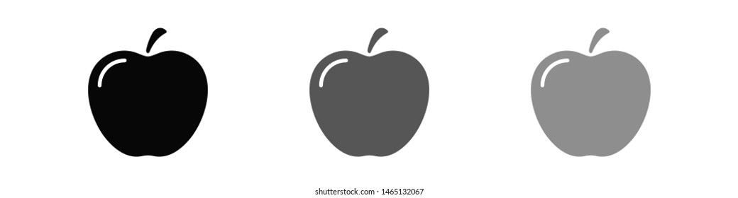 Apple vector icon. Apple fruit illustration icon.Web design vector logo. Apple isolated on background