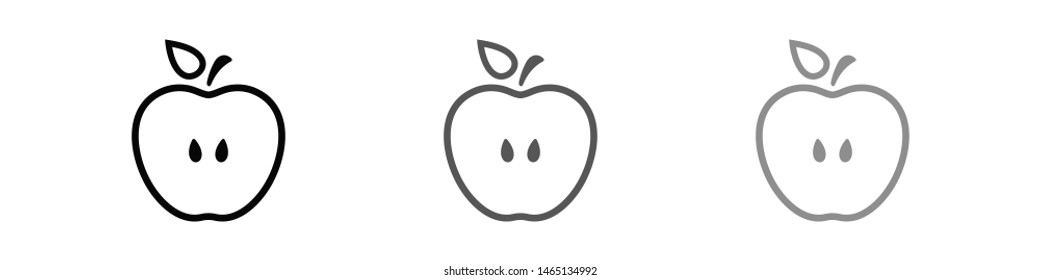 Apple vector icon. Apple fruit illustration icon.Web design vector logo. Apple isolated on background