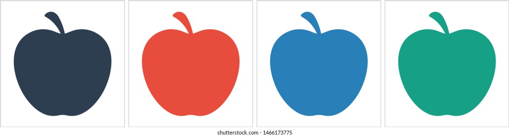 Apple vector icon. Apple fruit illustration icon.Web design vector logo. Apple isolated on background