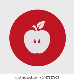 Apple vector icon. Apple fruit illustration icon.Web design vector logo. Apple isolated on background