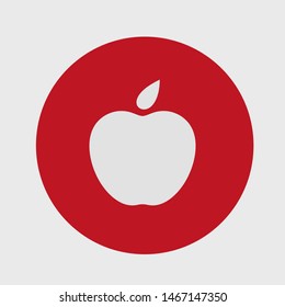 Apple vector icon. Apple fruit illustration icon.Web design vector logo. Apple isolated on background