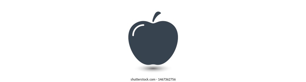 Apple vector icon. Apple fruit illustration icon.Web design vector logo. Apple isolated on background