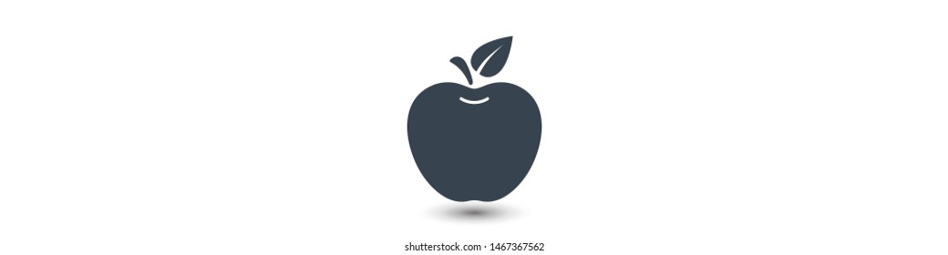 Apple vector icon. Apple fruit illustration icon.Web design vector logo. Apple isolated on background