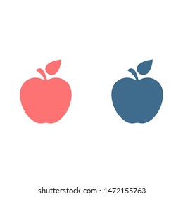 Apple vector icon. Apple fruit illustration icon.Web design vector logo. Apple isolated on background