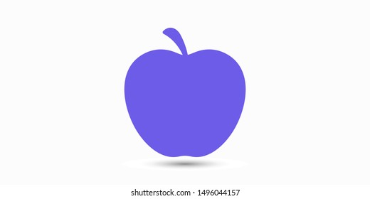 Apple vector icon. Apple fruit illustration icon.Web design vector logo. Apple isolated on background