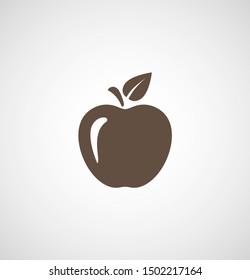Apple vector icon. Apple fruit illustration icon.Web design vector logo. Apple isolated on background