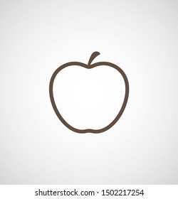 Apple vector icon. Apple fruit illustration icon.Web design vector logo. Apple isolated on background