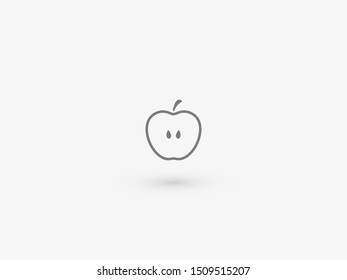 Apple vector icon. Apple fruit illustration icon.Web design vector logo. Apple isolated on background
