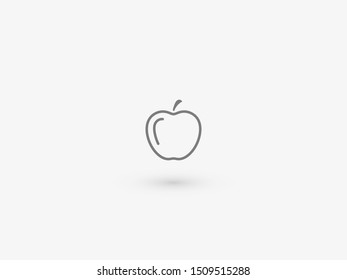 Apple vector icon. Apple fruit illustration icon.Web design vector logo. Apple isolated on background
