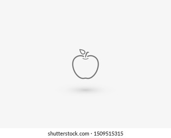 Apple vector icon. Apple fruit illustration icon.Web design vector logo. Apple isolated on background