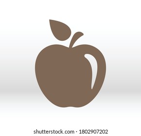 Apple vector icon. Apple fruit illustration icon.Web design vector logo. Apple isolated on background