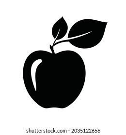 Icono vectorial de Apple. Icono de ilustración de fruto de Apple.Logo del vector de diseño web. Apple aislado en segundo plano
