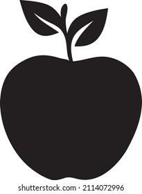 ApfelVektorsymbol. Apfelfrucht-Illustrationssymbol.Web-Design, Vektorsymbol. Apfel einzeln auf Hintergrund.EPS