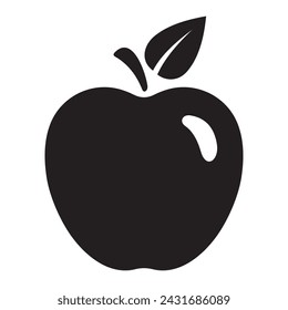 Icono de vector de Apple. Icono de ilustración de manzana.