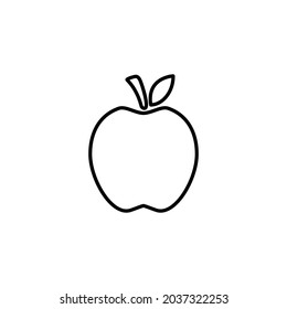 Apple vector icon, Apple fruit symbol illustration, Apple Fruit Icon Vector Design