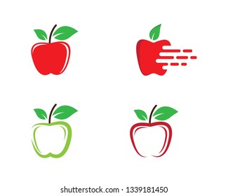 Apple vector icon illustration
