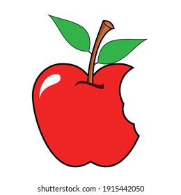 apple vector icon illustration on white background
