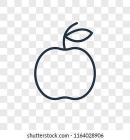 Apple vector icon isolated on transparent background, Apple logo concept