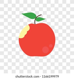 Apple vector icon isolated on transparent background, Apple logo concept