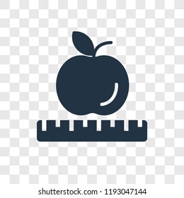 Apple vector icon isolated on transparent background, Apple transparency logo concept