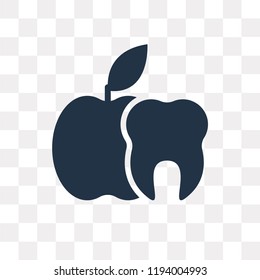 Apple vector icon isolated on transparent background, Apple transparency concept can be used web and mobile