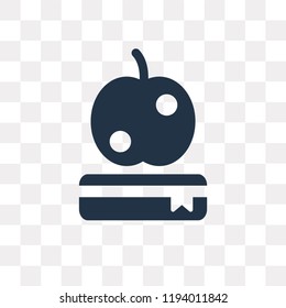 Apple vector icon isolated on transparent background, Apple transparency concept can be used web and mobile