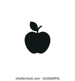 apple vector icon on white background