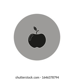apple vector icon on white background