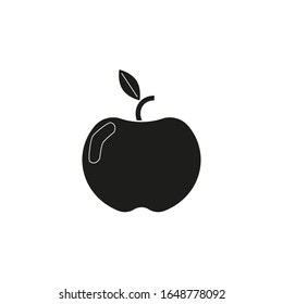 apple vector icon on white background