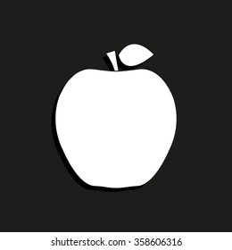 apple -  vector icon with shadow