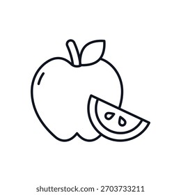 Apple Vector icon vector icon stock illustration
