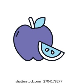 Icone de vetor Apple ícone de vetor ilustração de stock