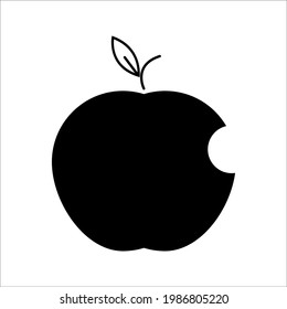 Apple vector icon for web