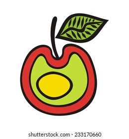 Apple vector illustration