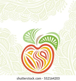 Apple. Vector illustration.