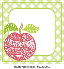 Apple. Vector illustration.