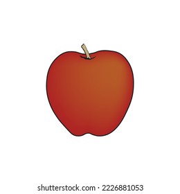 Ilustración vectorial de Apple, ilustración vectorial para cualquier diseño