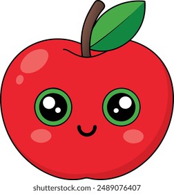 Ilustración vectorial de Apple - Dibujos animados, Clipart y diseño de arte de línea, Ilustración vectorial de Apple en dibujos animados, Clipart y estilos de arte de línea